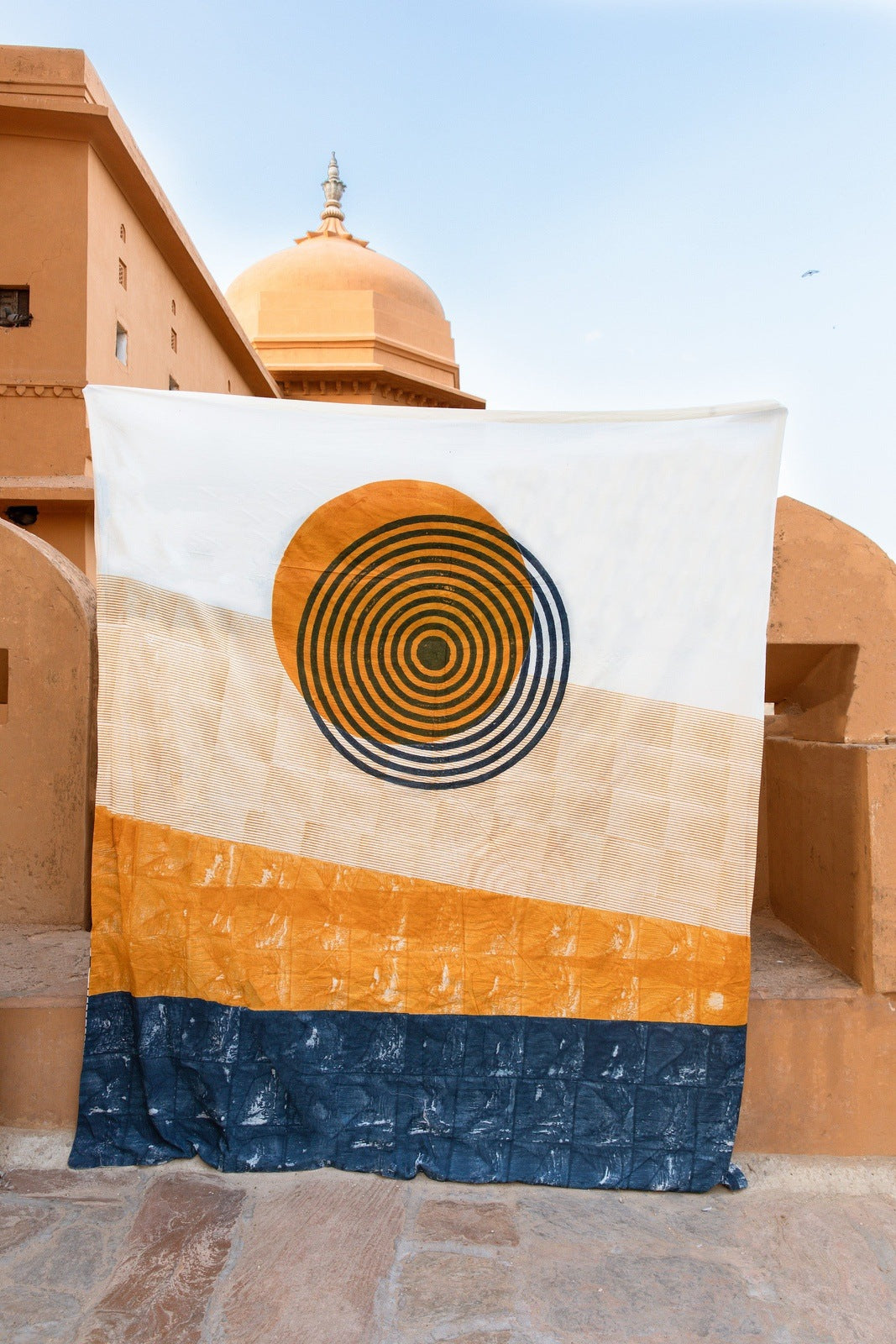 Spiral Sunset Duvet Reverse