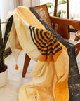 Spiral Linen Throw