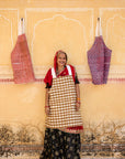 Kite Coral + Camel Linen Smock Apron