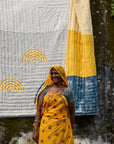 Spiral Sunset Quilt (Reverse)