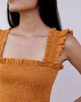 Alma Linen Midi Dress