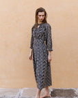 Hand-Printed Dree Maxi Dress (Lurex) - CQC LA - XS/S