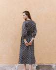 Hand-Printed Dree Maxi Dress (Lurex) - CQC LA - XS/S