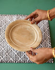 Leaf Motif Placemat Set - CQC LA - Set of 4 Placemats with Napkins