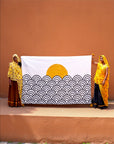 Making Waves Kantha Throw - CQC LA -