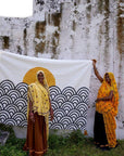 Making Waves Kantha Throw