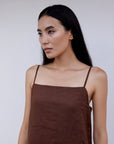 Suki Linen Mini Dress - CQC LA - XS/S