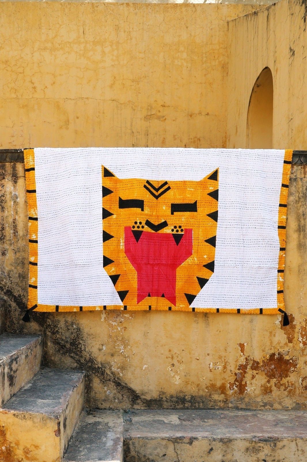 Tiger Kantha Throw