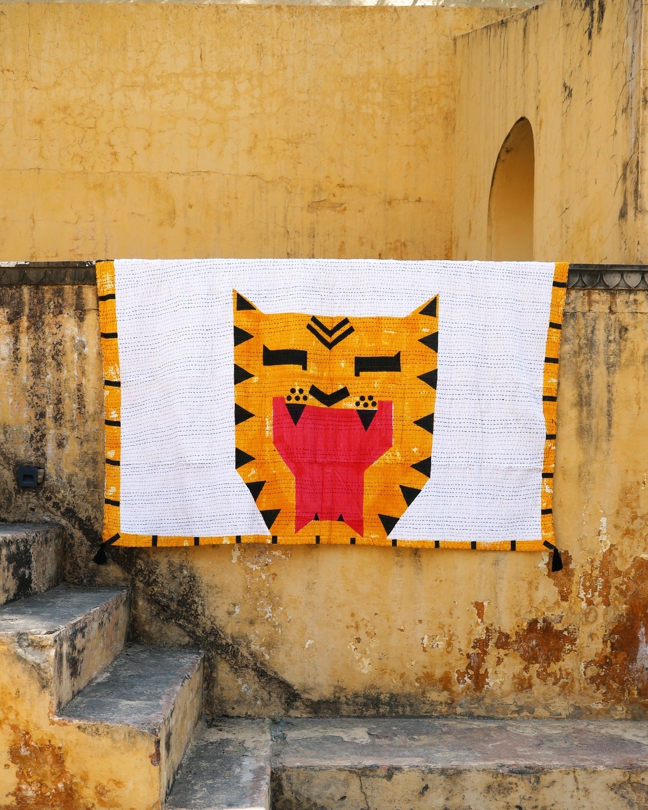 Tiger Kantha Throw