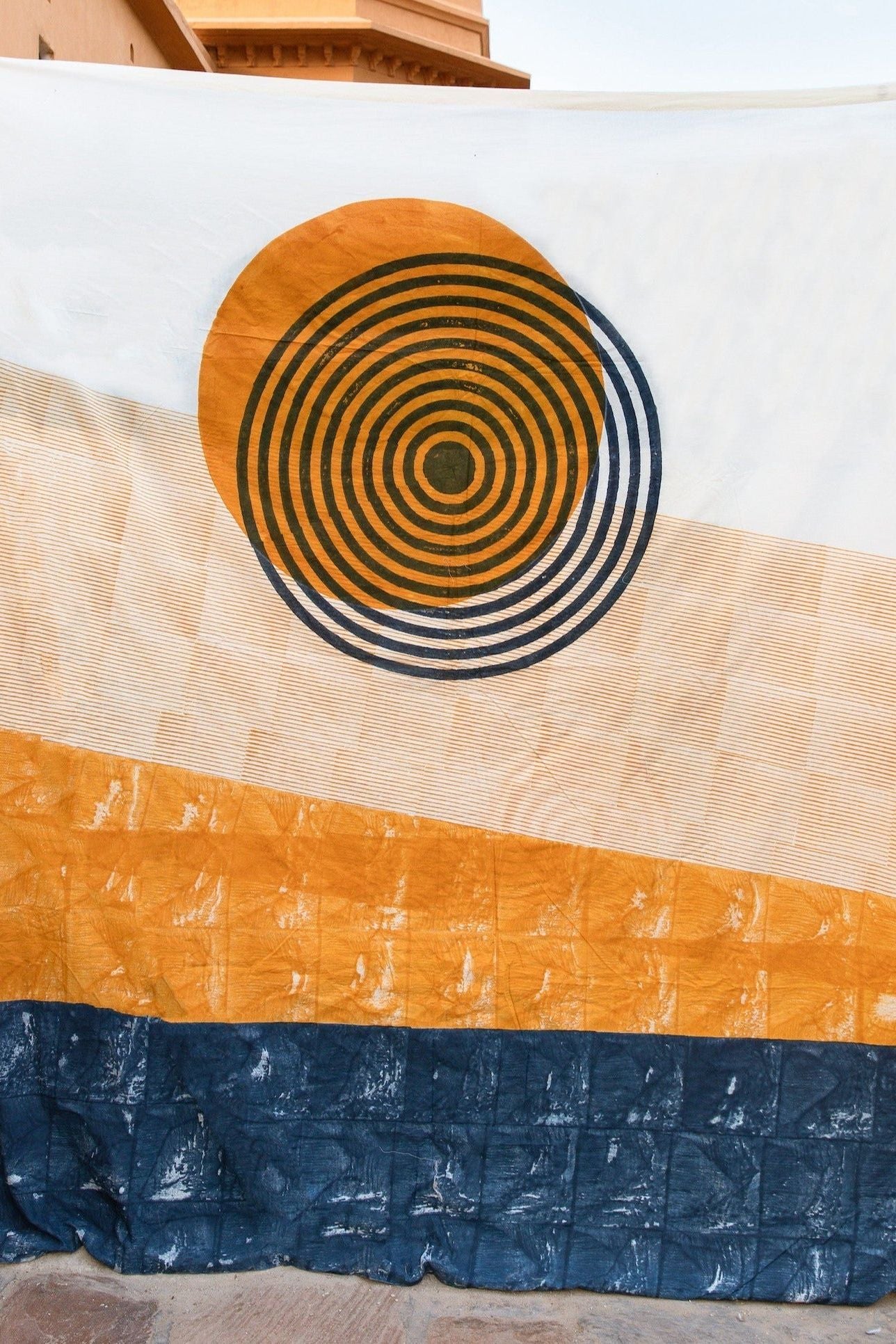 Spiral Sunset Duvet Reverse