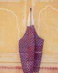 Kite Indigo + Red Linen Smock Apron