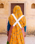 Kite Coral + Camel Linen Smock Apron