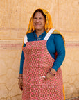 Kite Coral + Camel Linen Smock Apron