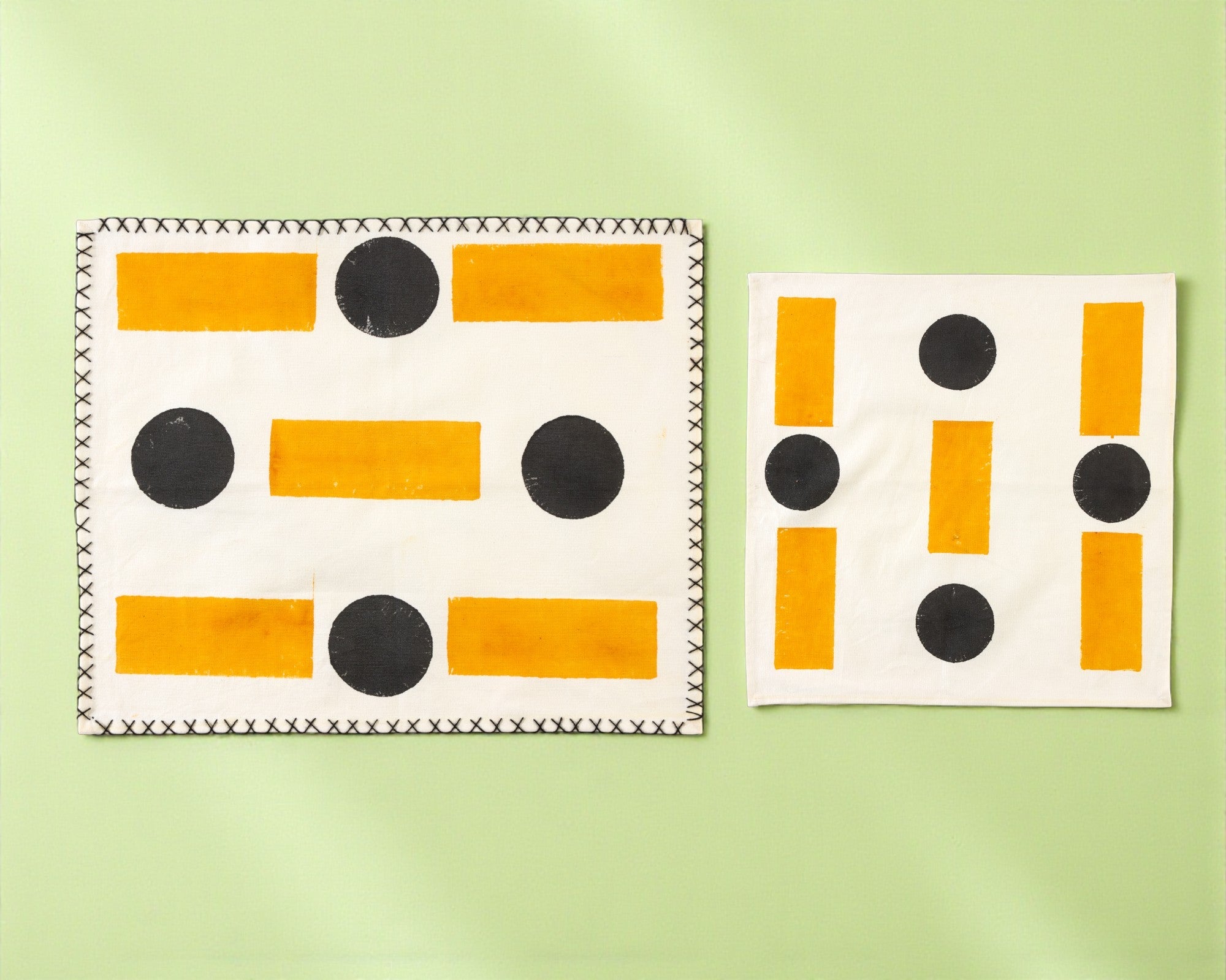 Bauhaus II Placemat Set - CQC LA - Set of 4 Placemats with Napkins