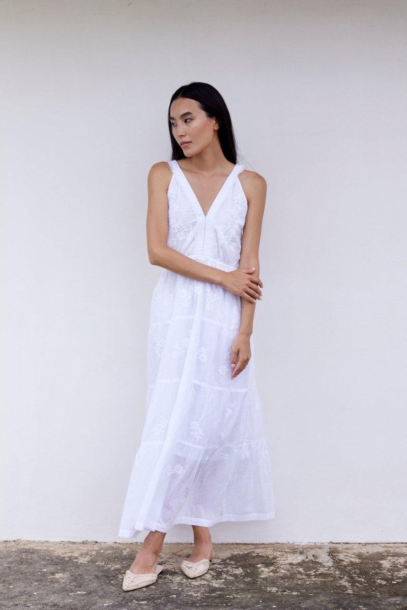 Hand-Embroidered Kos Dress - CQC LA - XS/S