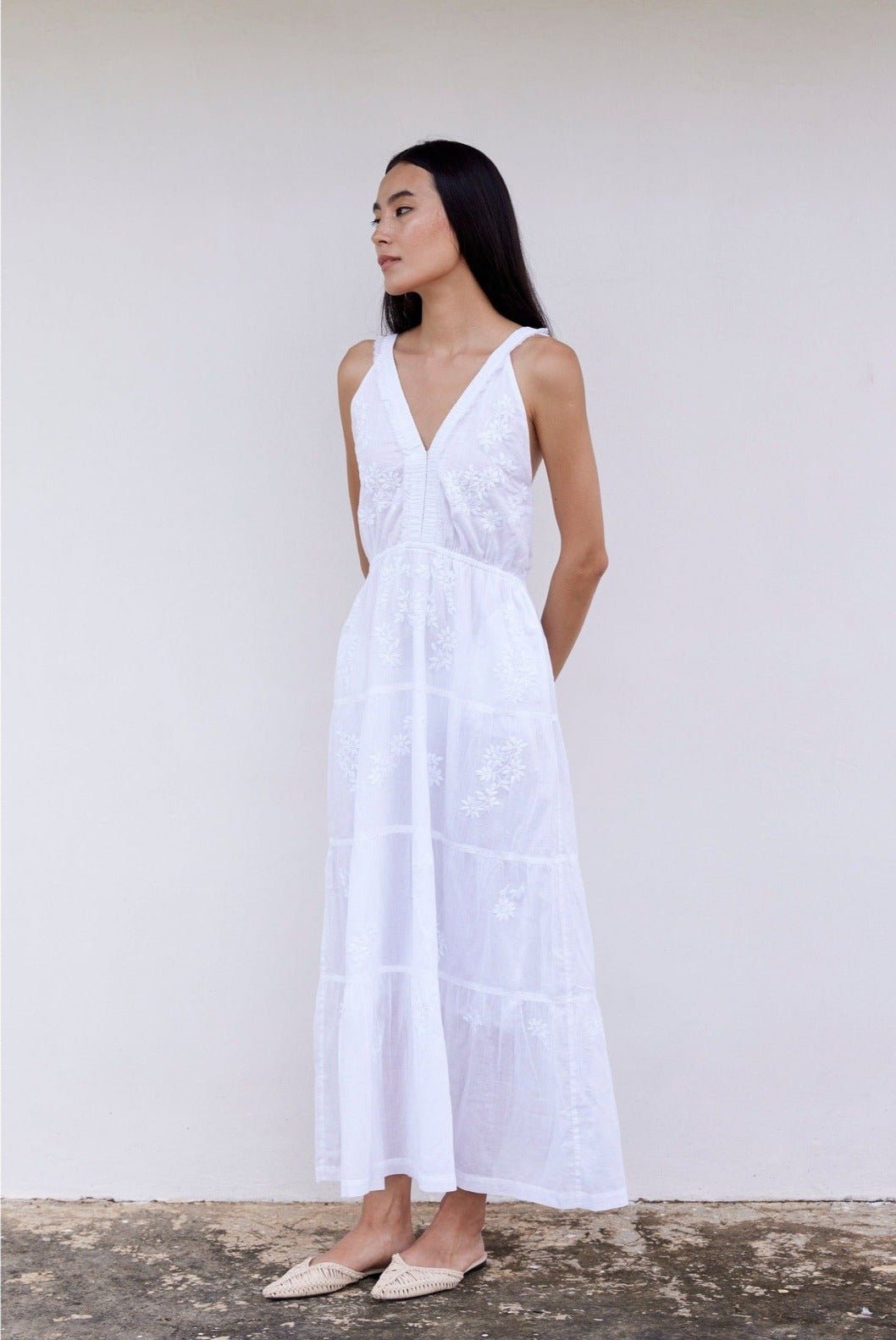 Hand-Embroidered Kos Dress - CQC LA - XS/S
