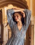 Hand-Printed Ashbury Dress - CQC LA - XS/S