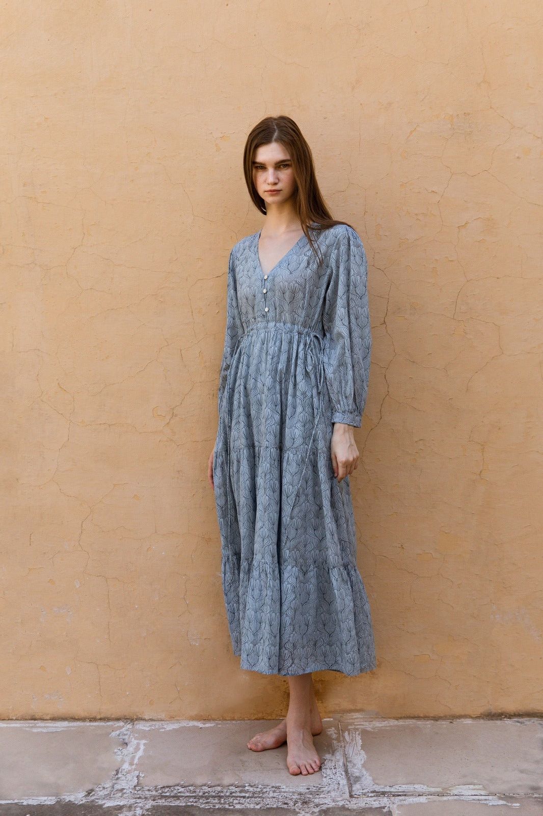 Hand-Printed Ashbury Dress - CQC LA - XS/S