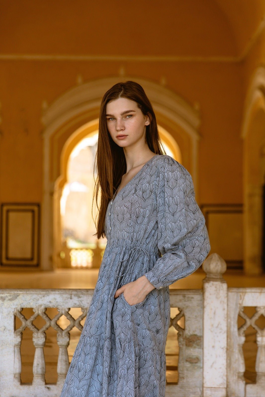 Hand-Printed Ashbury Dress - CQC LA - XS/S