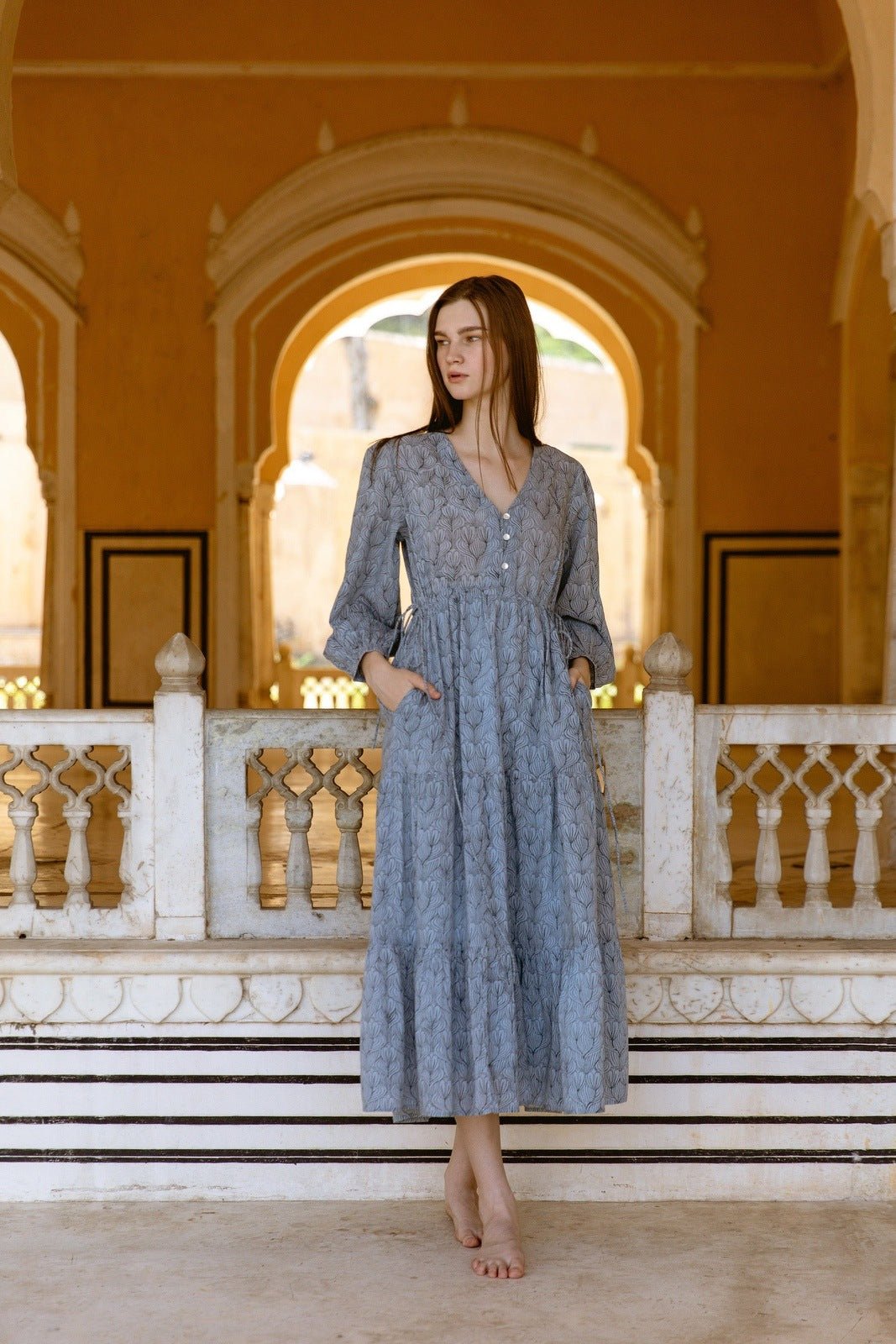 Hand-Printed Ashbury Dress - CQC LA - XS/S