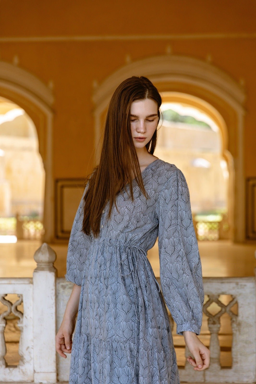 Hand-Printed Ashbury Dress - CQC LA - XS/S