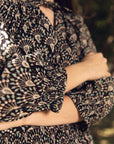 Hand-Printed Dree Maxi Dress (Lurex) - CQC LA - XS/S