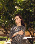 Hand-Printed Dree Maxi Dress (Lurex) - CQC LA - XS/S