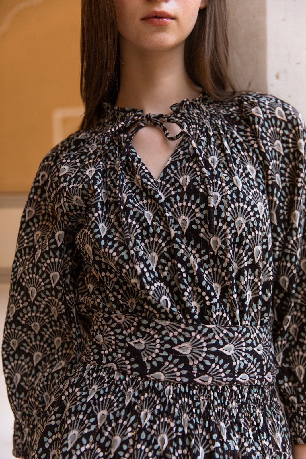 Hand-Printed Dree Mini Dress (Lurex) - CQC LA - XS/S