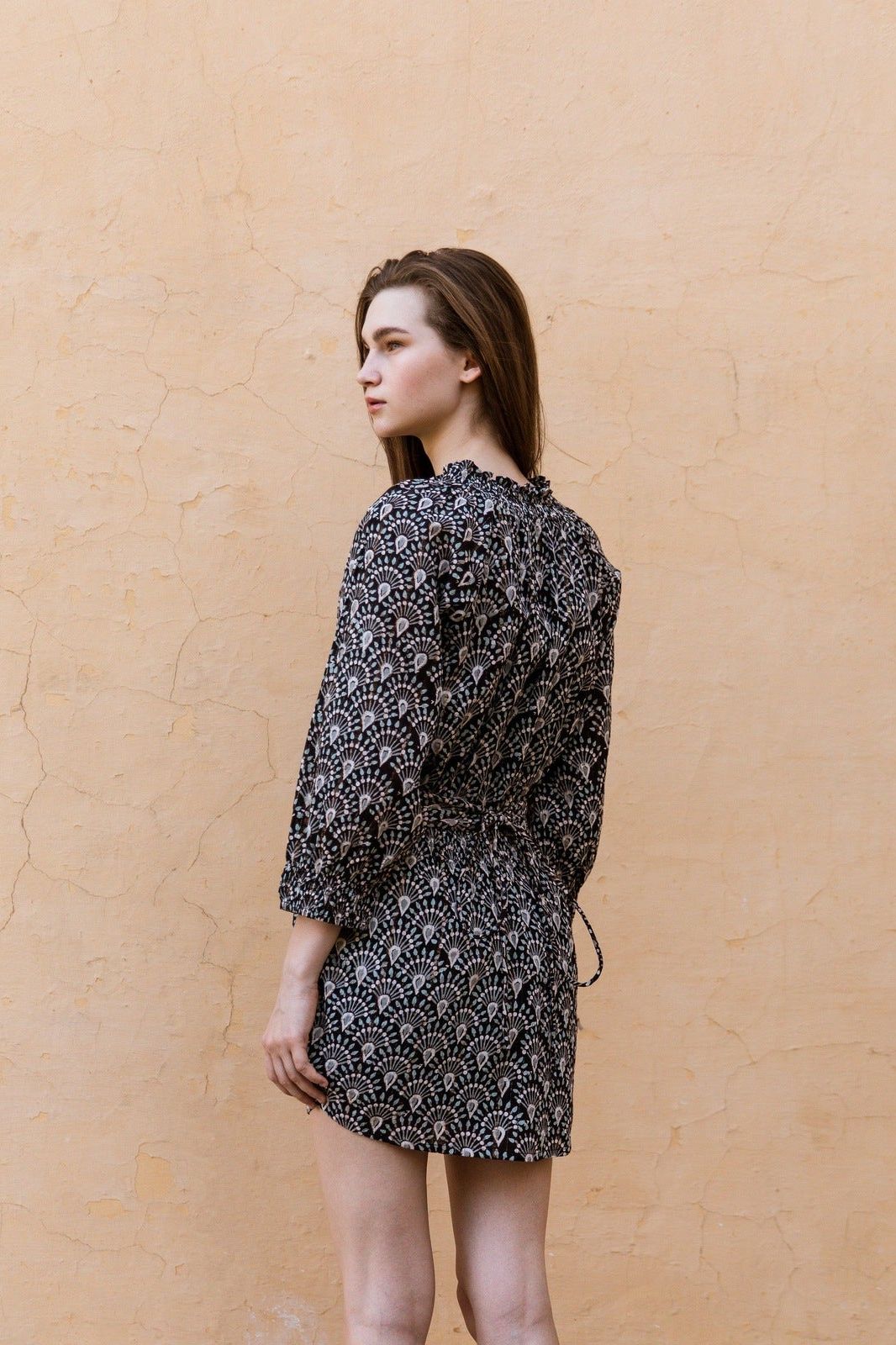 Hand-Printed Dree Mini Dress (Lurex) - CQC LA - XS/S