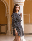 Hand-Printed Dree Mini Dress (Lurex) - CQC LA - XS/S