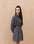 Hand-Printed Dree Mini Dress (Lurex) - CQC LA - XS/S
