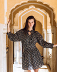 Hand-Printed Dree Mini Dress (Lurex) - CQC LA - XS/S
