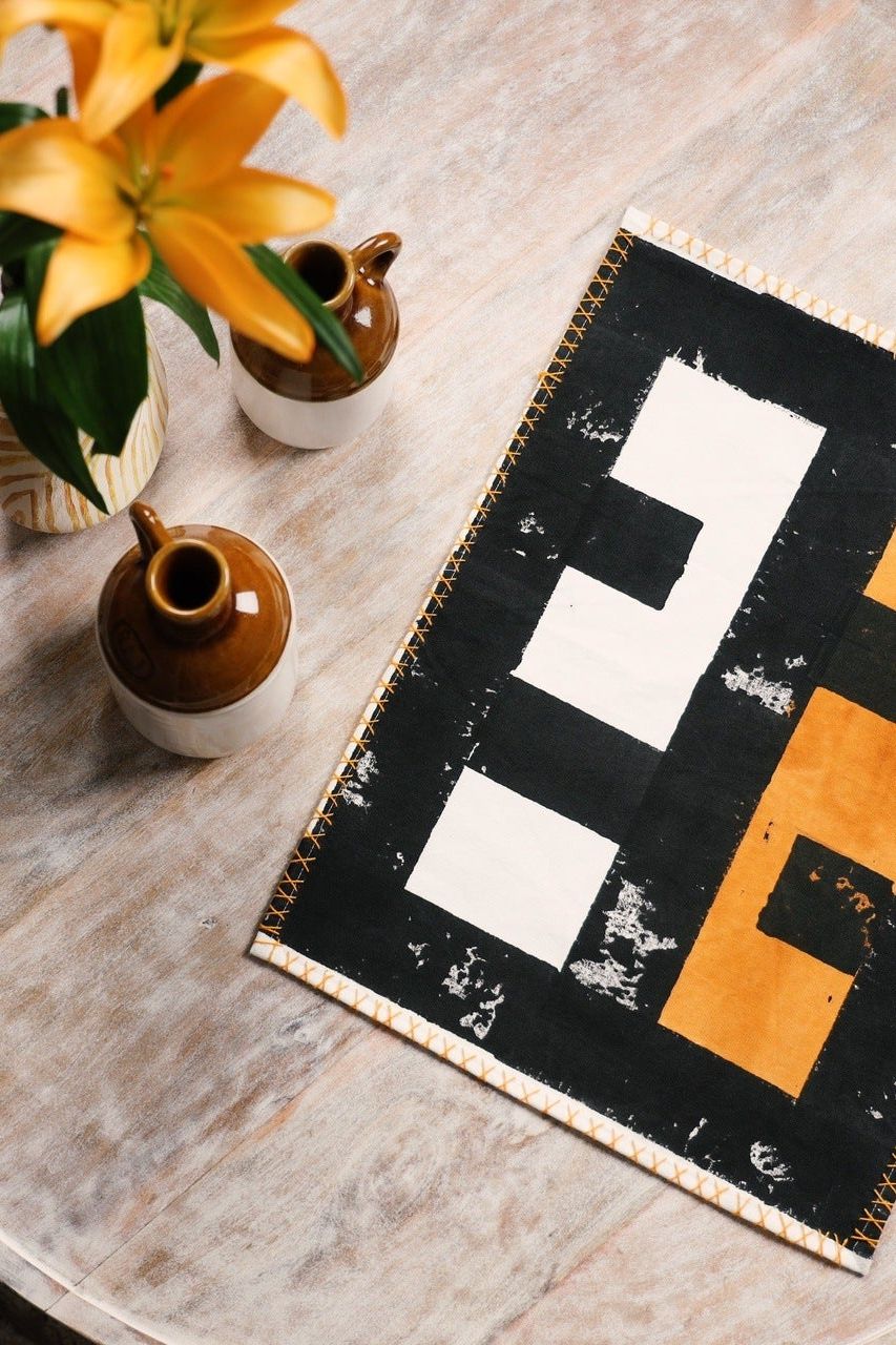 Midnight Moon Placemat Set - CQC LA - Set of 4 Placemats with Napkins