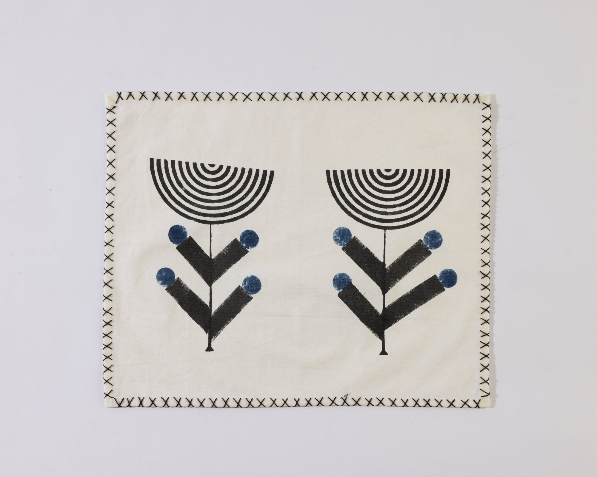 Night Botanica Placemat Set - CQC LA - Set of 4 Placemats with Napkins