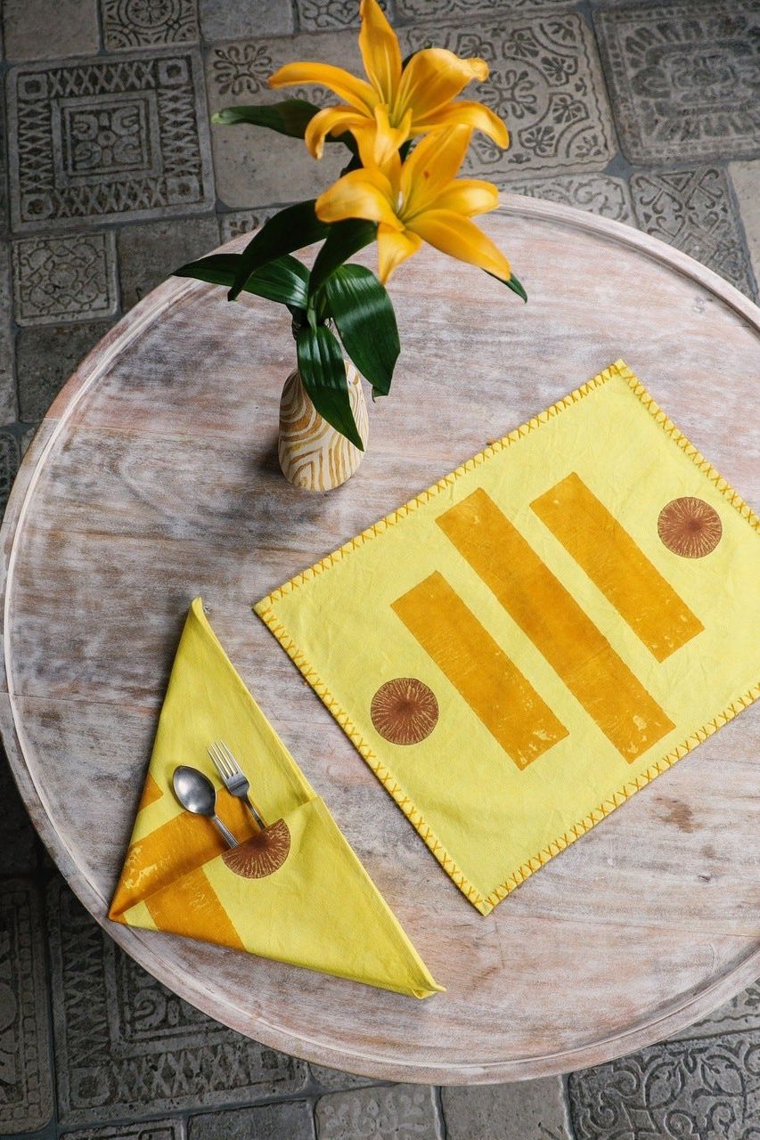 Sedona Placemat Set - CQC LA - Set of 4 Placemats with Napkins