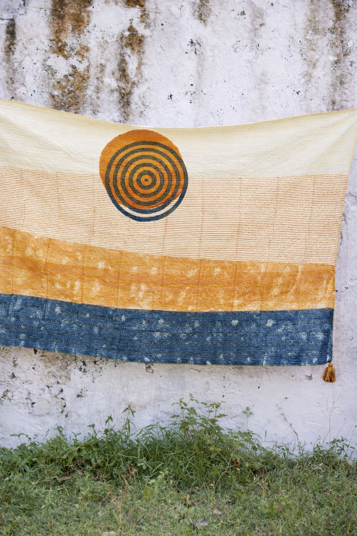 Spiral Kantha Throw - CQC LA - Cotton