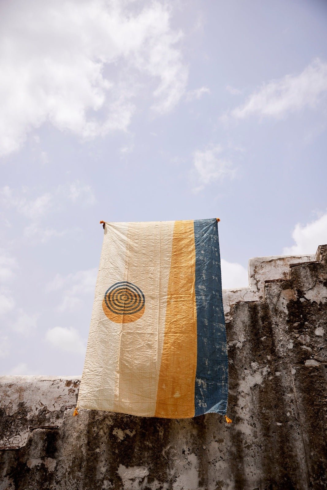 Spiral Kantha Throw - CQC LA - Cotton