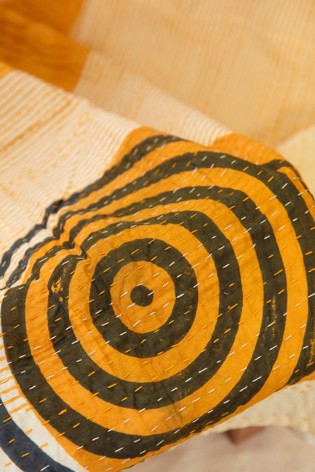 Spiral Kantha Throw - CQC LA - Cotton