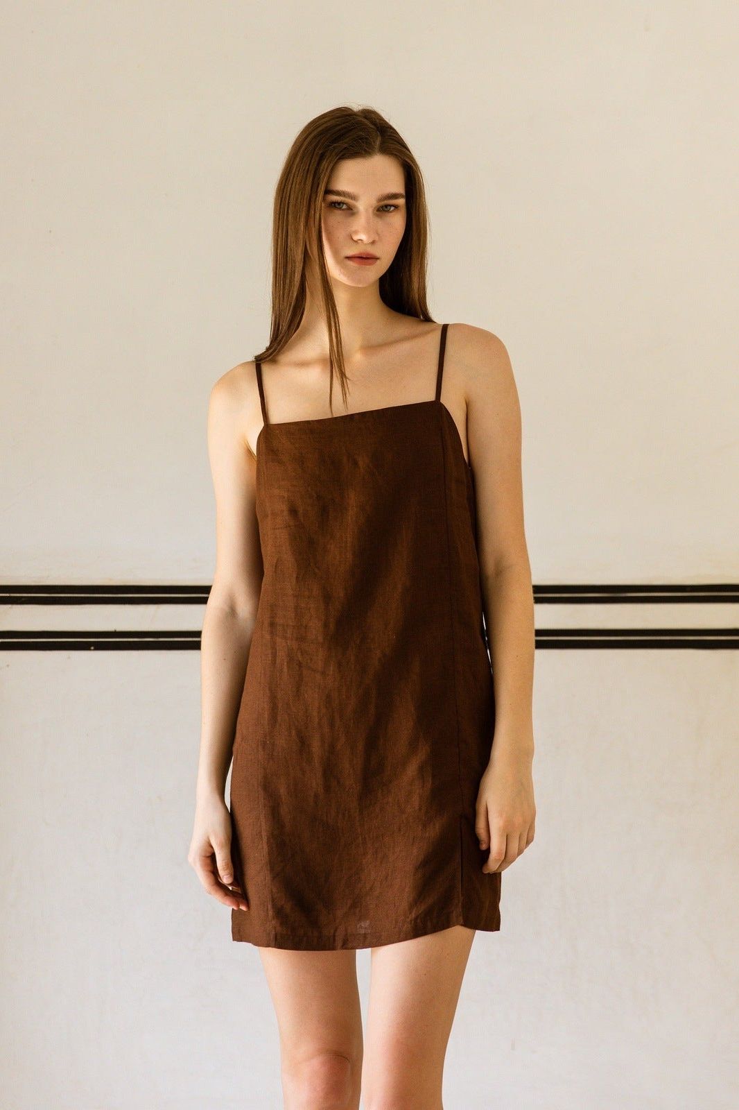 Suki Linen Mini Dress - CQC LA - XS/S