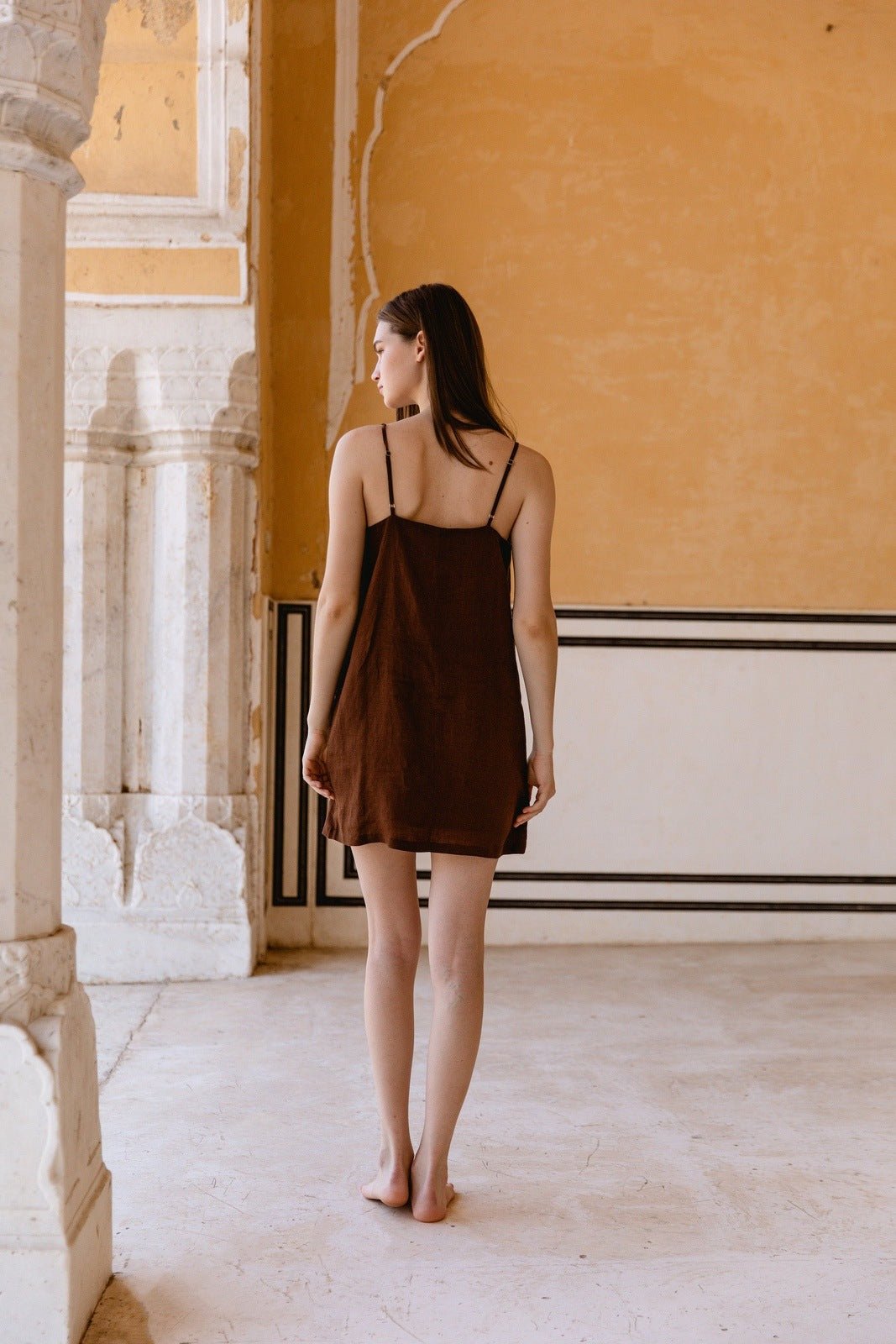 Suki Linen Mini Dress - CQC LA - XS/S
