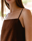 Suki Linen Mini Dress - CQC LA - XS/S