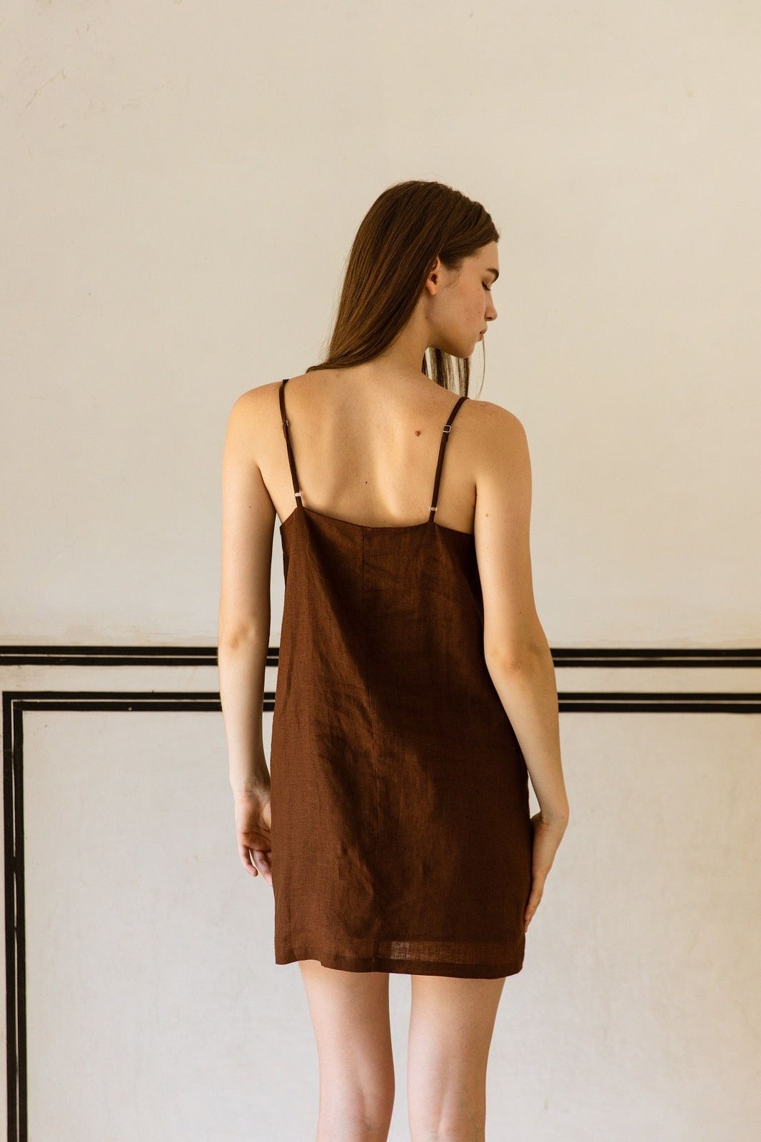 Suki Linen Mini Dress - CQC LA - XS/S