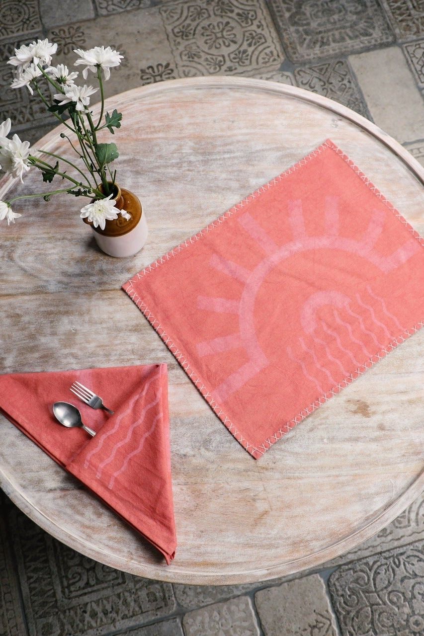 Taos Placemat Set - CQC LA - Set of 4 Placemats with Napkins