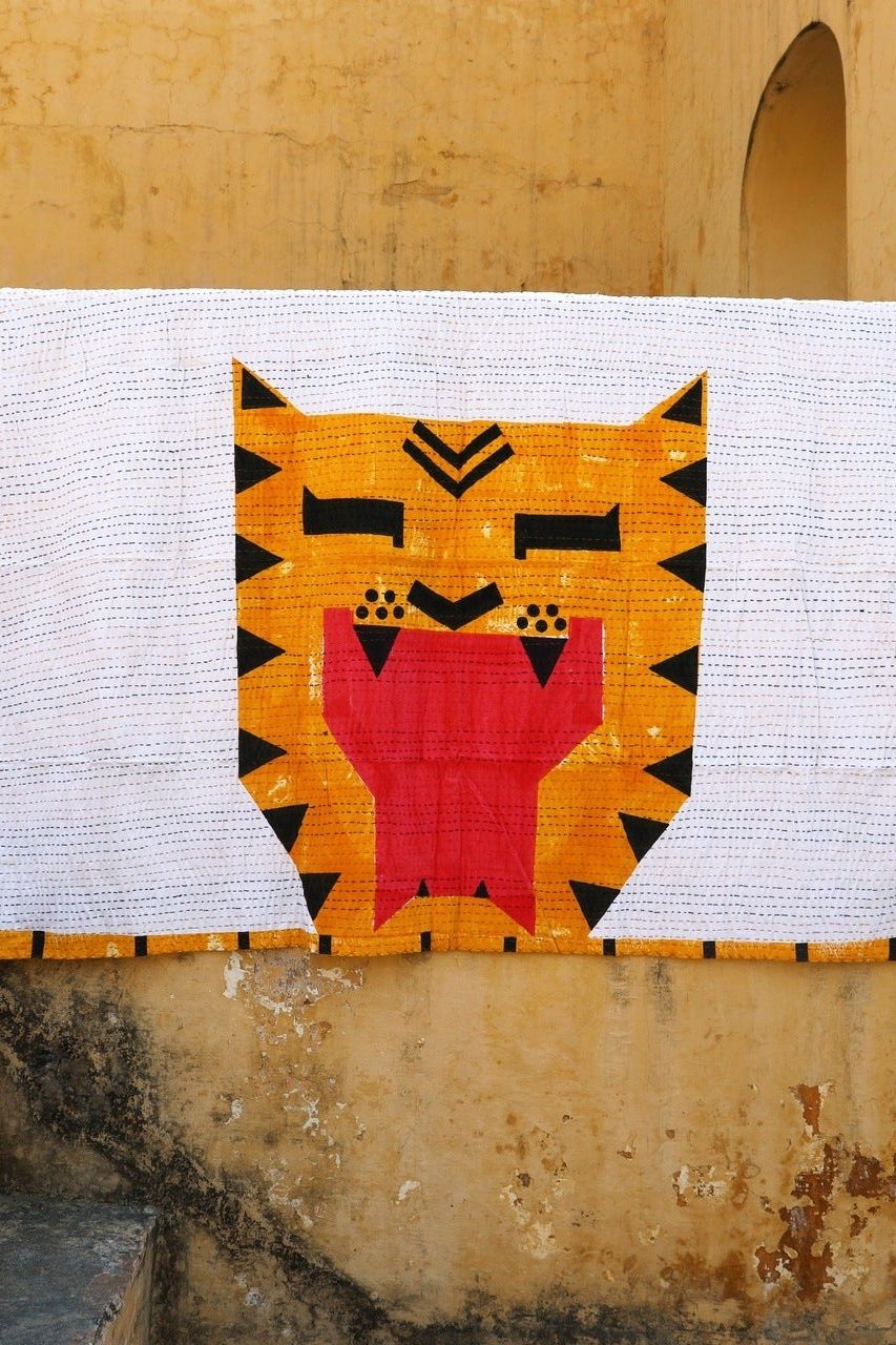 Tiger Kantha Throw - CQC LA -