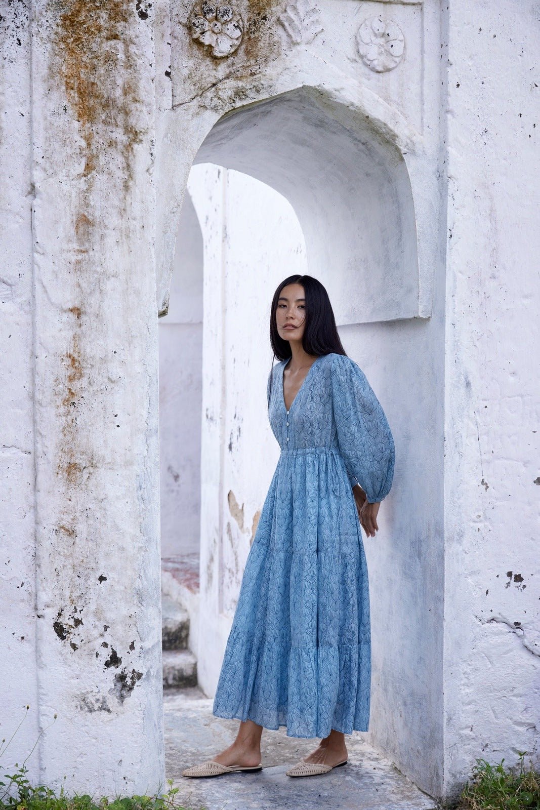 Hand-Printed Ashbury Dress - CQC LA - XS/S