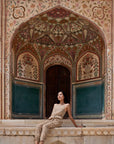 Hand-Printed Simané Jumpsuit (Desert Sand) - CQC LA -