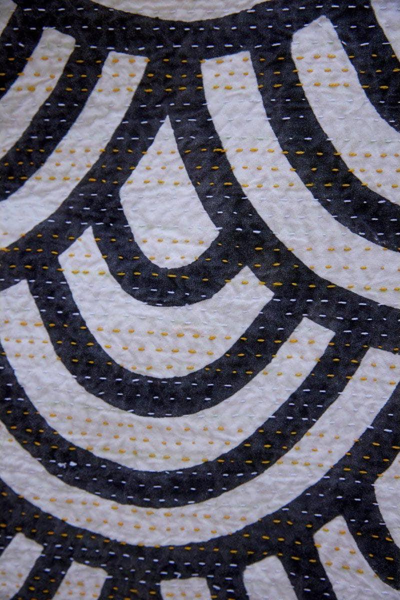 Making Waves Kantha Throw - CQC LA -