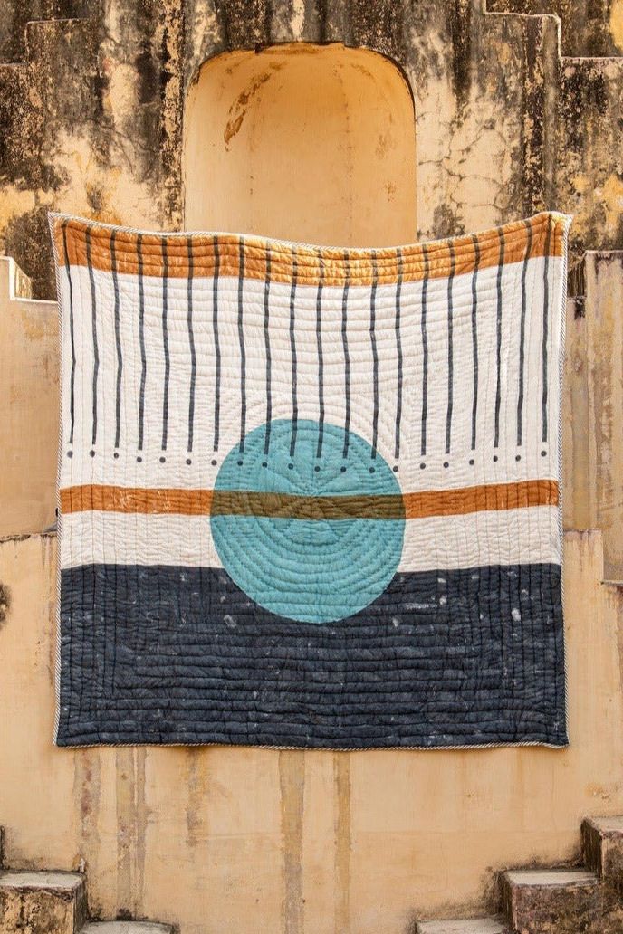 Midnight Moon Quilt (Reverse) - CQC LA - Twin