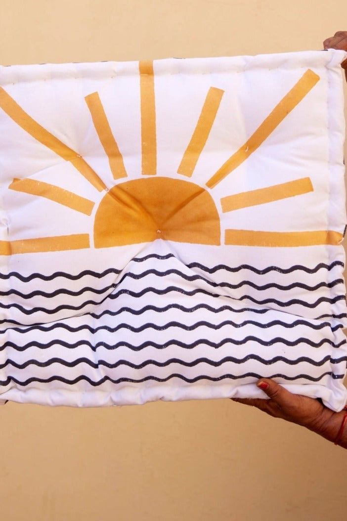 Rising Sun Floor Cushion - CQC LA -