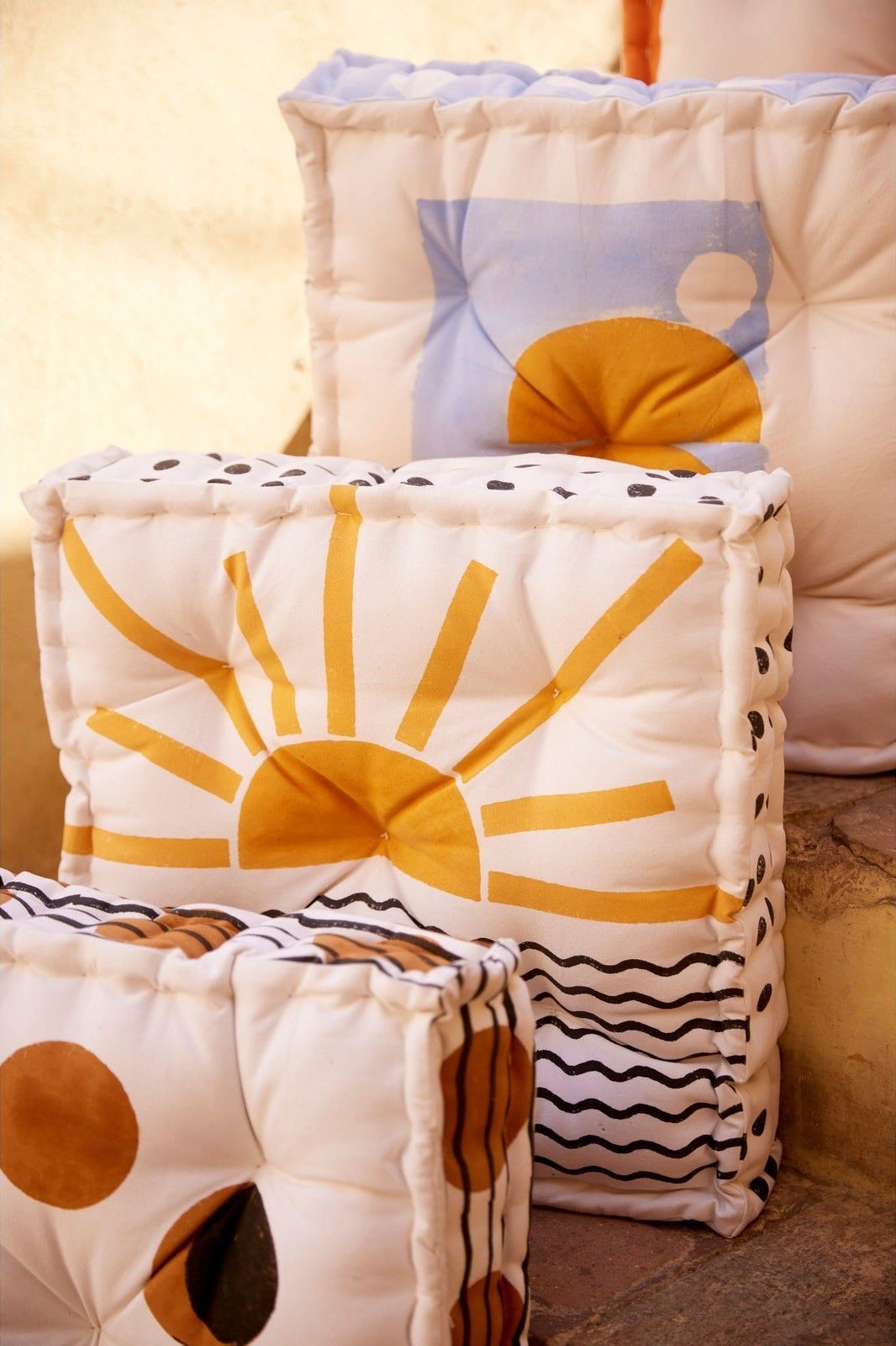 Rising Sun Floor Cushion - CQC LA -
